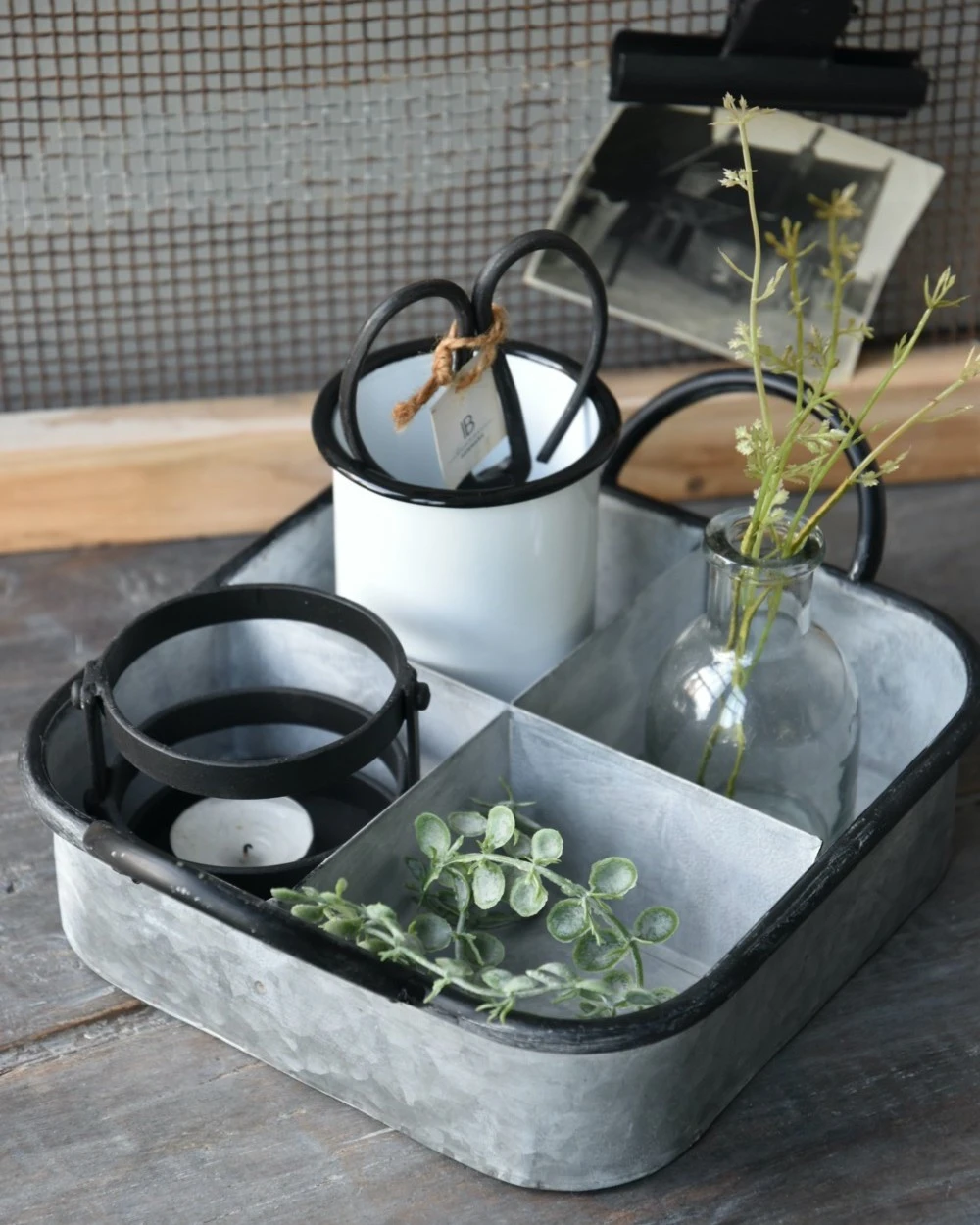 Zinken Vakkenbak Met Zwarte Accenten, IB Laursen - Afbeelding 5