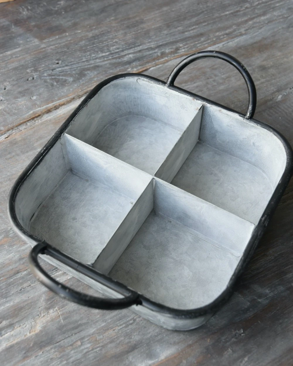 Zinken Vakkenbak Met Zwarte Accenten, IB Laursen - Afbeelding 6